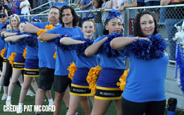 About the PHS Cheer Booster Club - PHS parents and cheerleaders cheering together